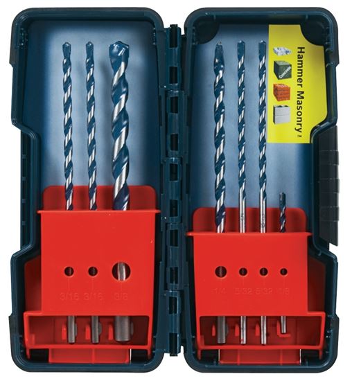 Bosch BlueGranite Turbo HCBG700T Drill Bit Set, 7-Piece, Carbide