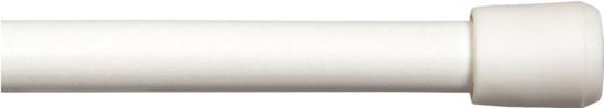 Kenney KN631/1 Spring Tension Rod, 7/16 in Dia, 28 to 48 in L, Metal, White