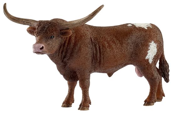 Schleich-S 13866 Figurine, 3 to 8 years, Texas Longhorn Bull, Plastic