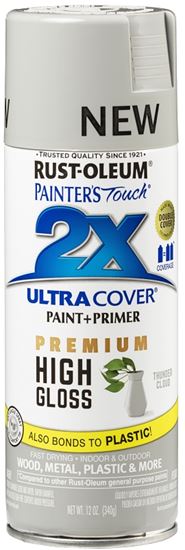 Rust-Oleum 355060 Spray Paint, High-Gloss, Thunder Cloud, 12 oz, Can