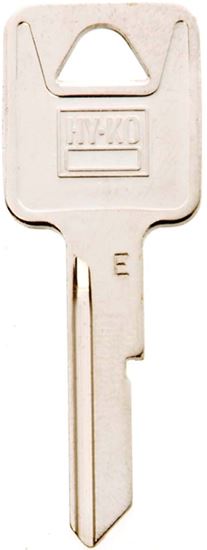 Hy-Ko 11010B44 Key Blank, Brass, Nickel, Pack of 10