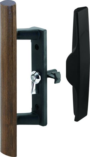 Prime-Line C 1095 Handleset, Wood, For: 1 in THK Glass Sliding Doors