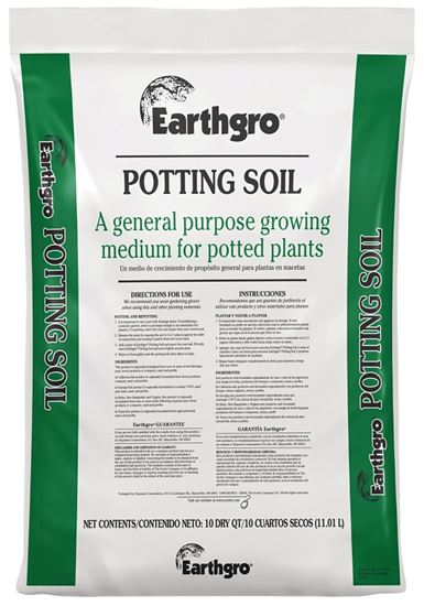 Earthgro 72451180 Potting Soil, Solid, 1 cu-ft, Bag