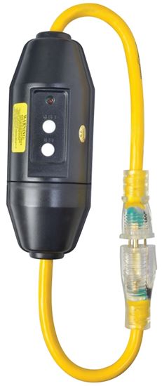 CCI 2817 Extension Cord, 2 ft Cable, 15 A, 125 V, Yellow