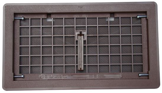 Witten Vent 500BR Foundation Vent, Brown