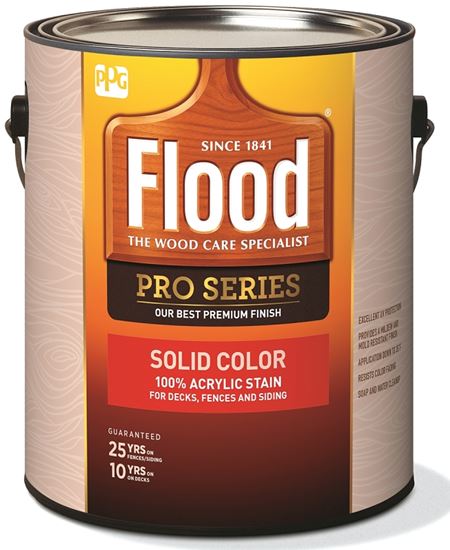 Flood FLD820-01 Wood Stain, White, Liquid, 1 gal, Pack of 4