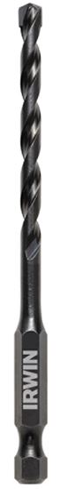 Irwin 1870543 Impact Drill Bit, 3/16 in Dia, 4 in OAL, 1-Flute, 1/4 in Dia Shank, Hex Shank