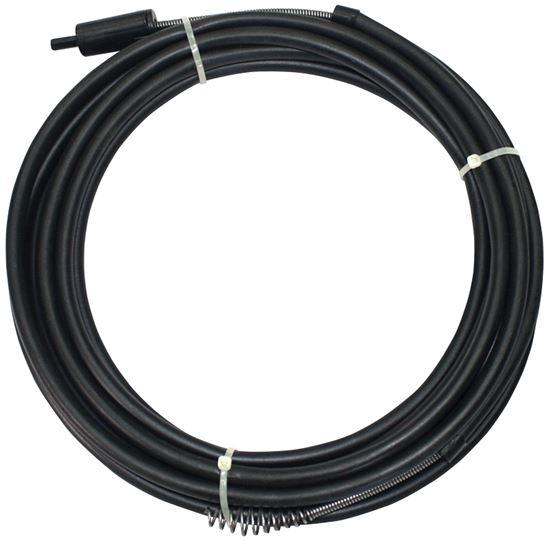 Prosource DC00001-25 Power Drain Snake, 1/4 in Dia Cable, 25 ft L Cable
