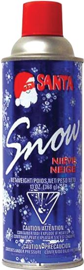 Hometown Holidays 68831 Christmas Specialty Decoration, Spray Snow, Water Base Mixture, White, Pack of 12