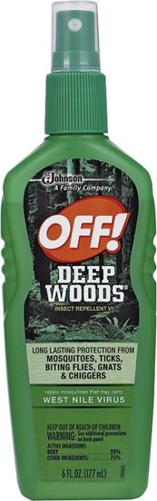 OFF! Deep Woods 21845 Insect Repellent VII, 6 fl-oz, Liquid, Clear, Pleasant