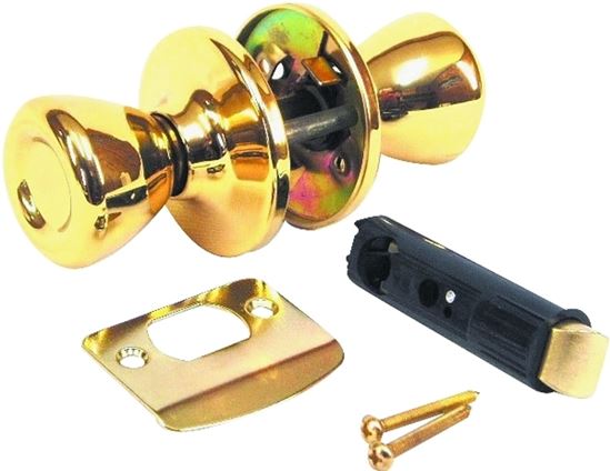 US Hardware D-601B Door Passage Lockset, Metal, Brass