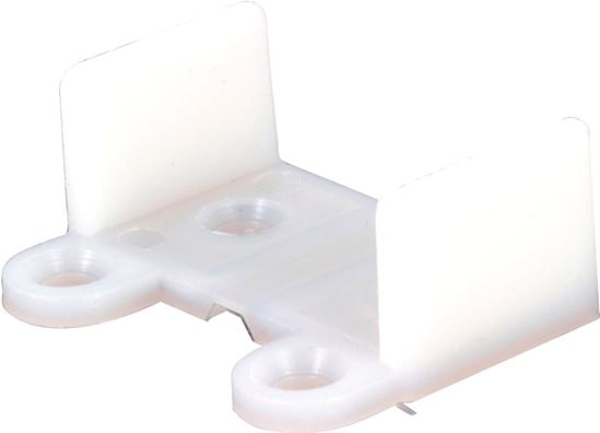 Prime-Line N 6565 Door Guide, Plastic, White, Floor Mounting