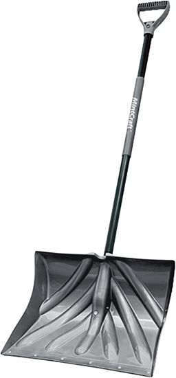 Vulcan 34631 Snow Shovel with Sleeve, Poly Blade, Steel Handle