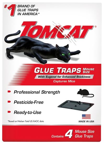 Tomcat 0362310 Mouse Glue Trap, 4/PK, Pack of 12