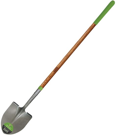 Ames 2535600 Shovel, 8-3/4 in W Blade, Steel Blade, Hardwood Handle, Long Handle, 48 in L Handle