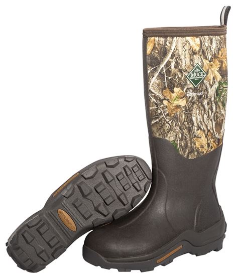 The Original Muck Boot Company Woody Max Series WDM-RTE-RTR-090 Hunting Boots, 9, Brown/Realtree Edge Camo