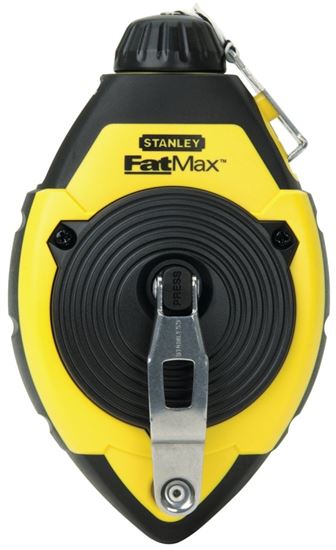 STANLEY 47-140L Chalk Line Reel, 100 ft L Line, Blue Line, 3:1 Gear Ratio