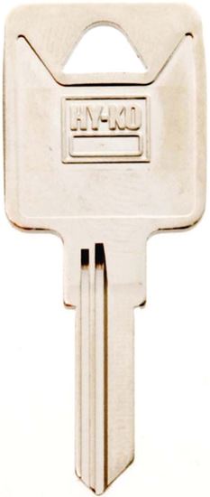 Hy-Ko 11010TM2 Key Blank, Brass, Nickel, For: Trimark Cabinet, House Locks and Padlocks, Pack of 10