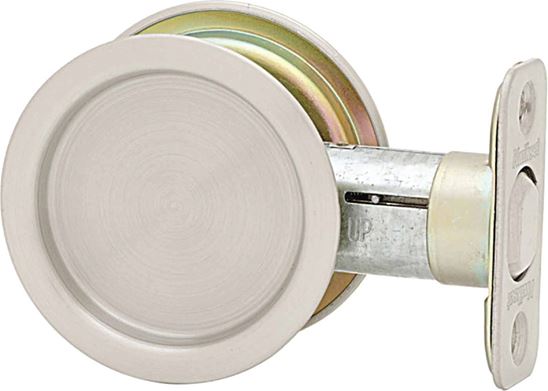 Kwikset 334 15 RND Passage, Satin Nickel, 2-3/8 in Backset