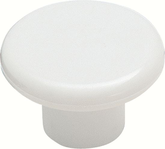 Amerock Allison Value Series BP802PW Cabinet Knob, 13/16 in Projection, Plastic