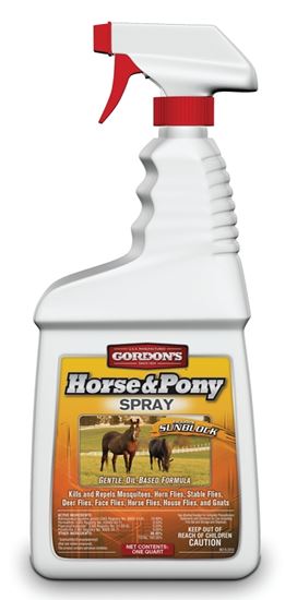 Gordon's 9671112 Horse and Pony Insect Spray, Liquid, Amber, Perfumed, 1 qt