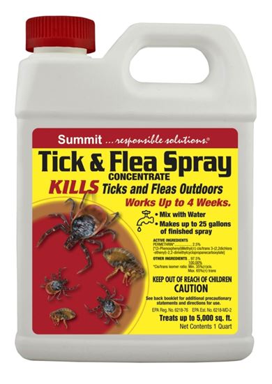 Summit 018-6 Tick and Flea Spray, Around the Home, 1 qt