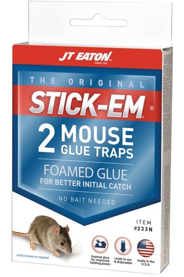 J.T. Eaton 233N Glue Trap, 3-1/4 in W, 4-1/4 in H, Pack of 24