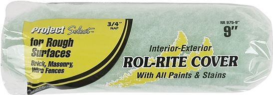 Linzer RR 975 Paint Roller Cover, 3/4 in Thick Nap, 9 in L, Fabric Cover