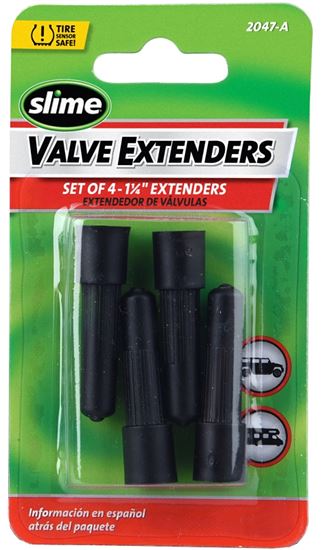 Slime 2047-A Tire Valve Extender, Plastic, Pack of 6