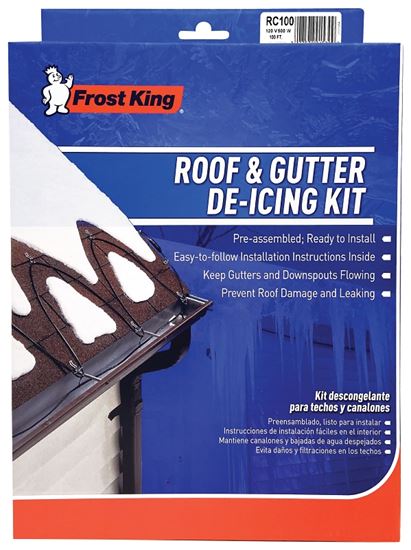Frost King RC Series RC100 Electric Roof Cable Kit, 100 ft L, 120 V, 500 W