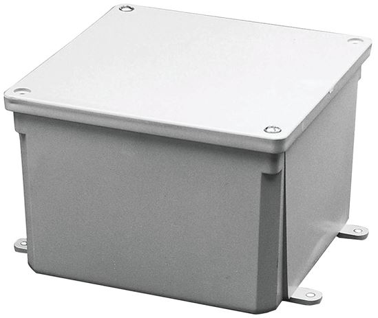 Carlon E989R Molded Junction Box, Noryl, Recessed, Surface Mounting