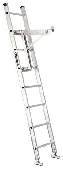 Louisville LP-2100-13 Ladder Jack, Long Body, Aluminum, Gray