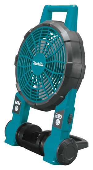 Makita DCF201Z Jobsite Fan, Tool Only, 18 V, 5 Ah, 2-Speed, Includes: (1) AC Adapter