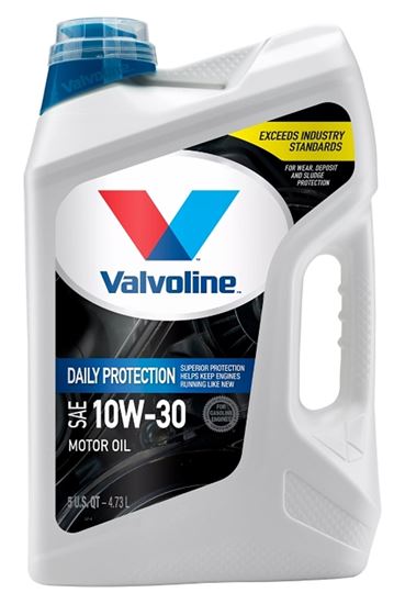 Valvoline Daily Protection 881156 Synthetic Blend Motor Oil, 10W-30, 5 qt, Jug, Pack of 3