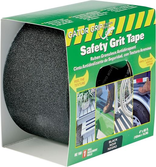 Incom RE160 Traction Tape, 60 ft L, 4 in W, PVC Backing, Black