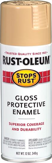 Rust-Oleum 7771830 Rust Preventative Spray Paint, Gloss, Sand, 12 oz, Can