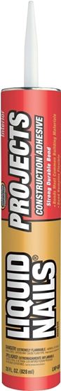 Liquid Nails LNP-601 Project Construction Adhesive, Light Tan, 28 oz Cartridge, Pack of 12