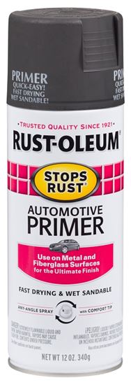 Rust-Oleum 2089830 Automotive Spray Primer, Dark Gray, 12 oz, Can