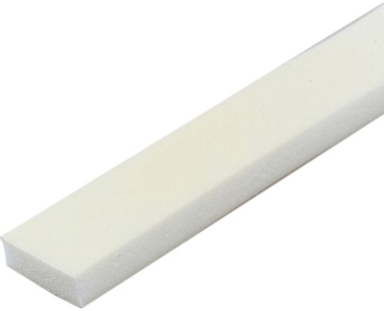 M-D 50005 Weatherstrip, 1-3/8 in W, 1/2 in Thick, 42 in L, Foam, Beige