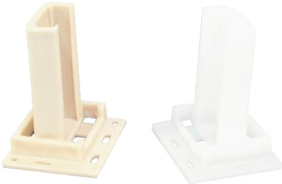 US Hardware WP-9871C Drawer Socket, Plastic, Beige/White