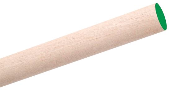 Waddell 6304UB Dowel Rod, 1/4 in Dia, 36 in L, Hardwood, Pack of 25