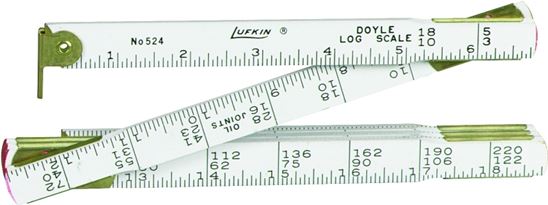 Crescent Lufkin Doyle Series TT524N Log Rule, SAE Graduation, Wood, White