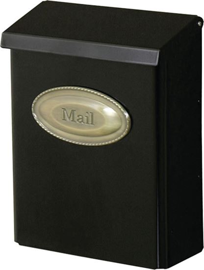 Gibraltar Mailboxes Designer Series DVK00000 Mailbox, 440 cu-in Capacity, Galvanized Steel, Powder-Coated, Black