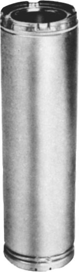 AmeriVent 8HS-36 Chimney Pipe, 11 in OD, 36 in L, Galvanized Stainless Steel