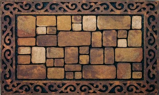 Apache Mills Masterpiece AP764-4000F Door Mat, 30 in L, 18 in W, Rectangular