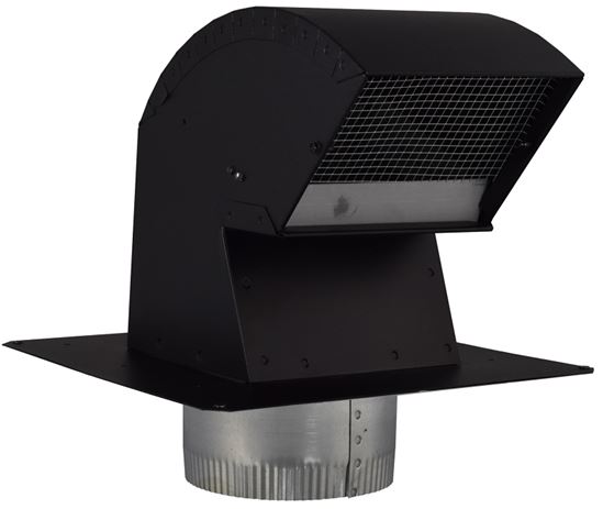 Imperial R2 Series VT0568-A Roof Vent Cap, Steel, Black, Galvanized