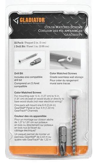 Gladiator GAAC0232YY Color Matched Screw, 32 PK