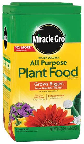 Miracle-Gro 1011410 Water Soluble All-Purpose Plant Food, 5 lb, Solid, 24-8-16 N-P-K Ratio