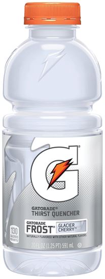 Gatorade 10247 Sports Drink, Liquid, Glacier Cherry Flavor, 20 oz Bottle, Pack of 24