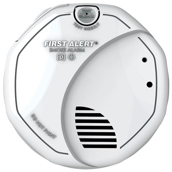 First Alert 1039828 Fire and Smoke Detector, AA Alkaline Battery, Photo, Ion Sensor, 85 dB, Alarm: Smoke